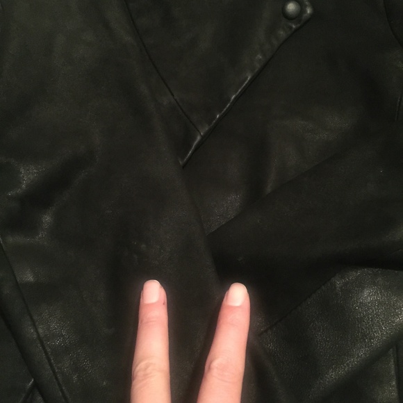 Theory "Equalize" Draped Leather Jacket - Picture 6 of 8